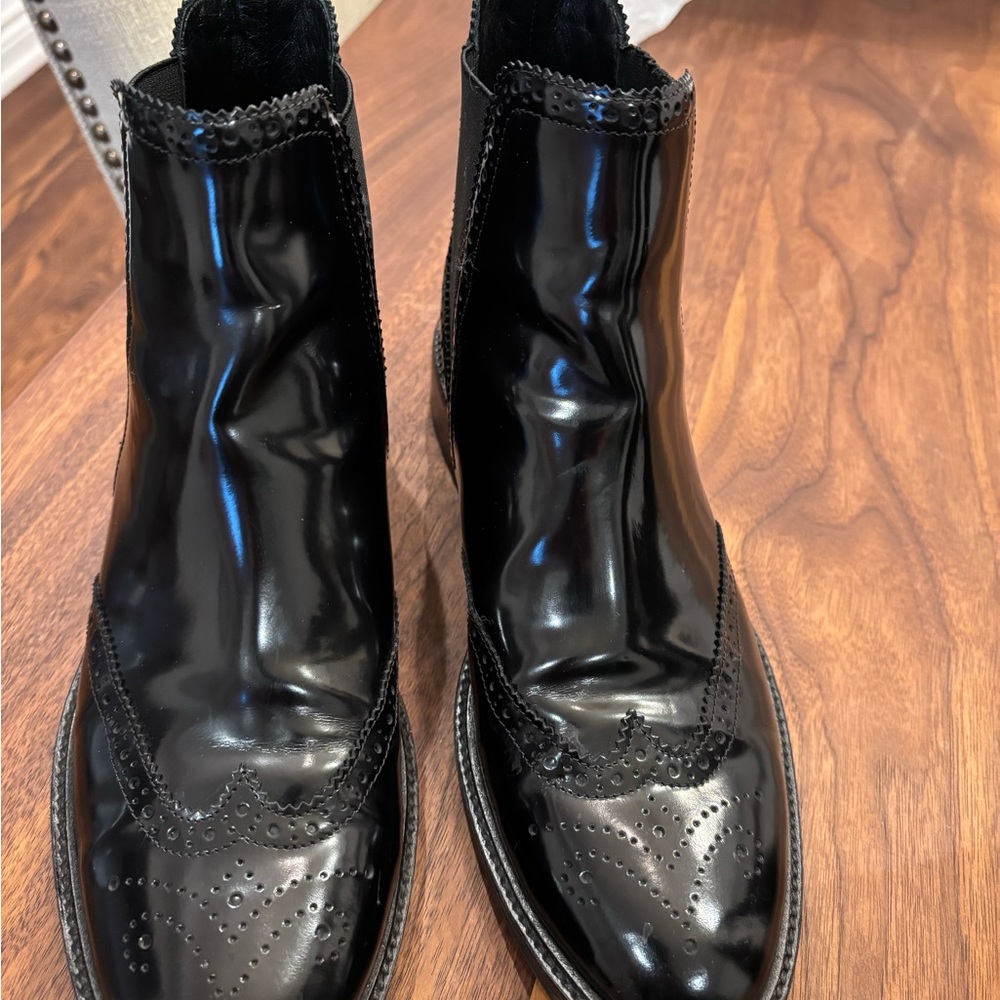Black Leather Women’s  Dress Boots